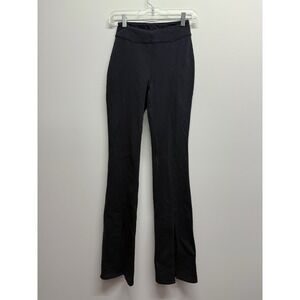 Alo Yoga XS High Waist Flutter Flare Legging Split Hem Flare Leg Black Gym